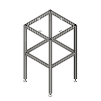 40-513-1SS MODULAR SOLUTIONS ANGLE BRACKET 30MM TALL X 30MM WIDE WITH STAINLESS STEEL HARDWARE